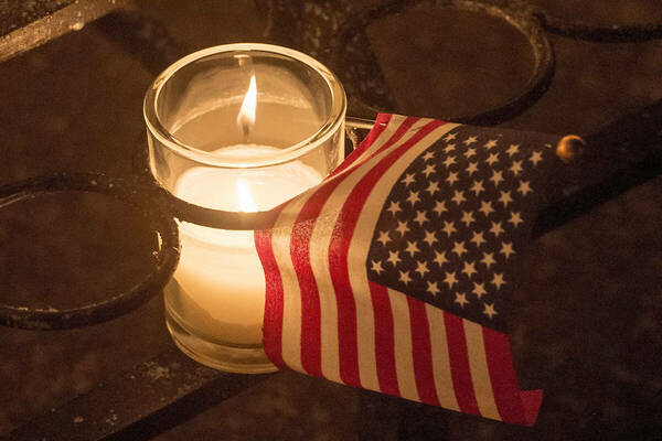 Grotto Candle And Flag